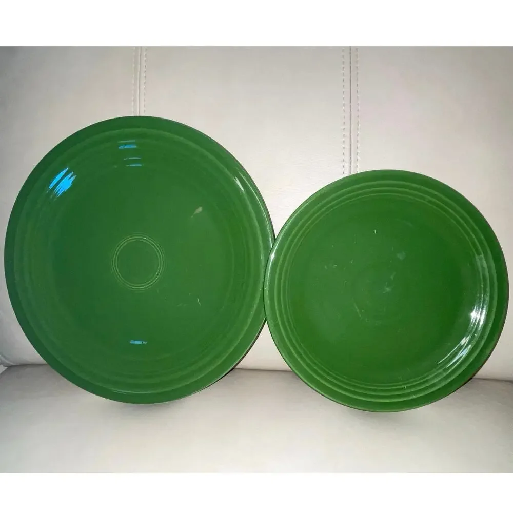 Vintage Fiestaware Forest Green Set: 9.5